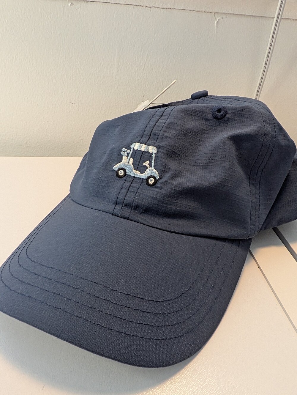 Frasier Sterling Sport Golf Cart Embroidered Navy Blue Nylon Hat Cap NWT